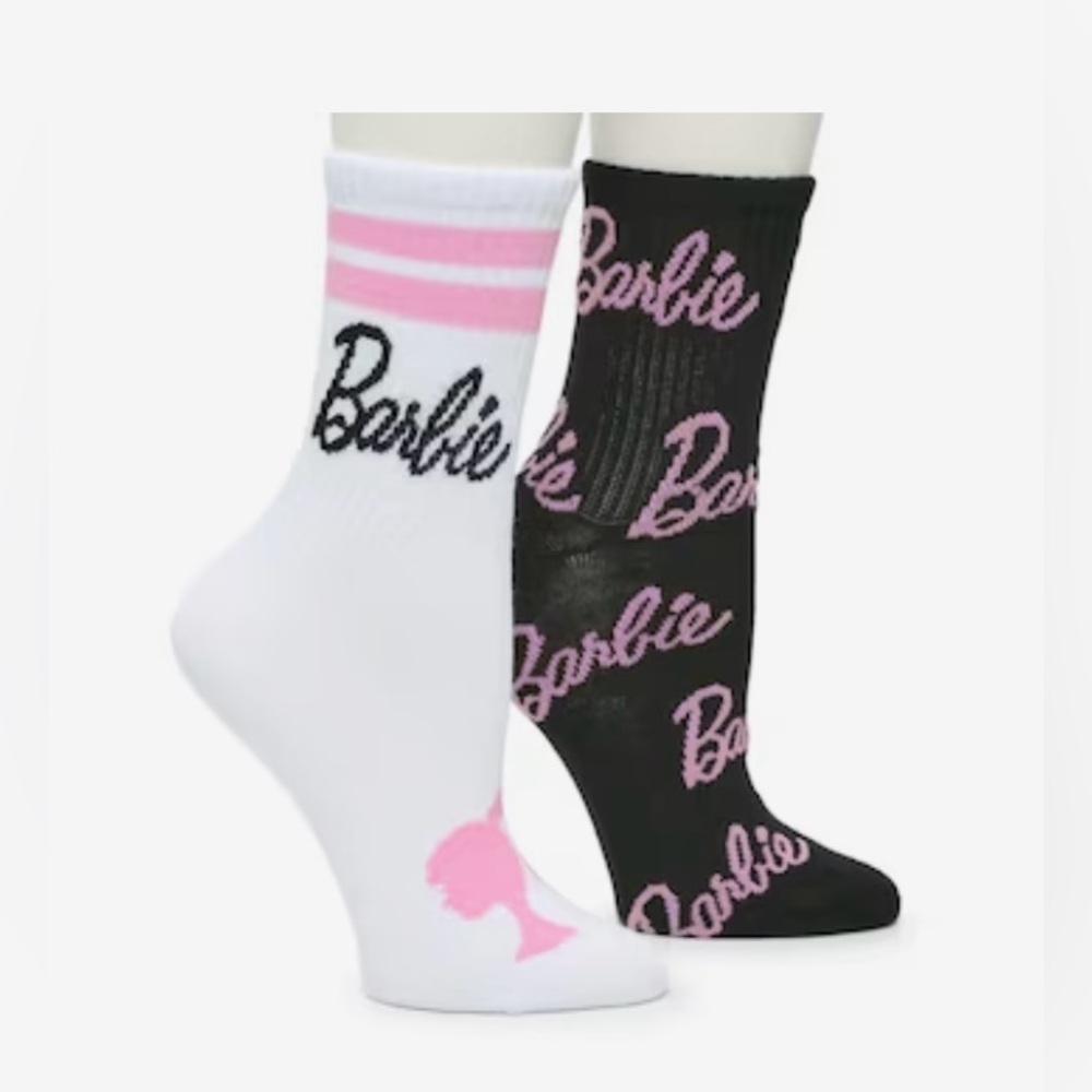 - Barbie Crew Socks x2. Hot Topic